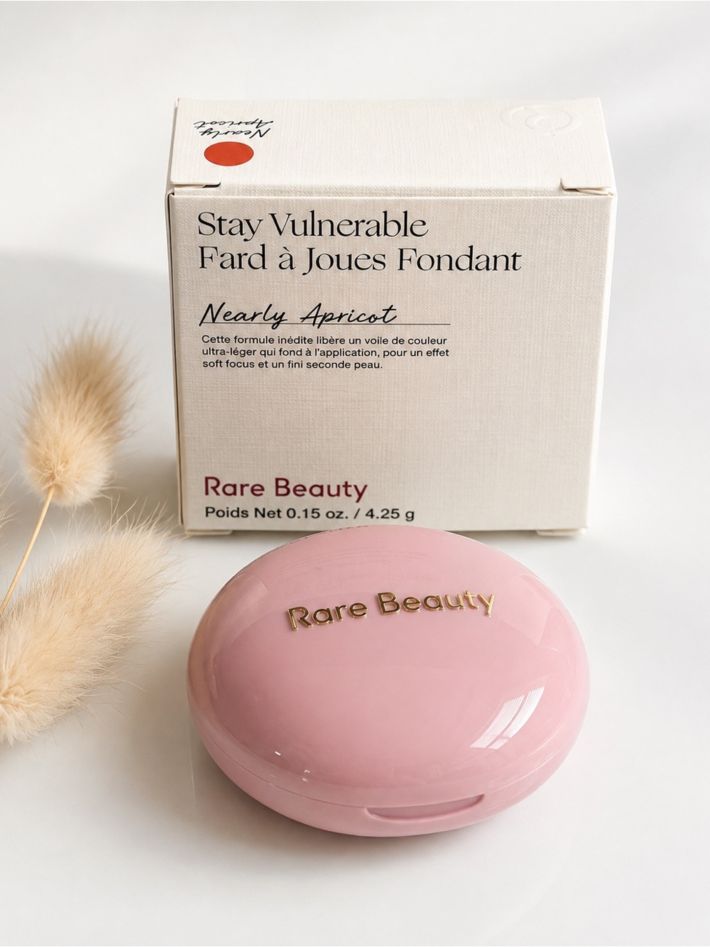 New In Box Rare Beauty Stay Vulnerable Melting Blush Nearly Apricot